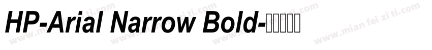 HP-Arial Narrow Bold字体转换